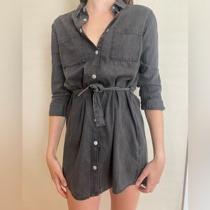 H&M grey shirt dress
